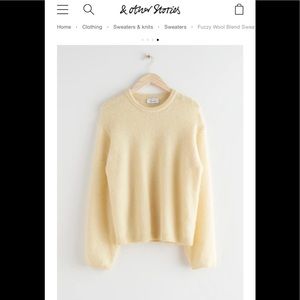 &other stories fuzzy wool sweater
